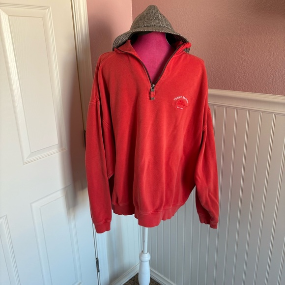 Tommy Bahama Other - Tommy Bahama GUC Men’s 100% Cotton Red Half Zip Sweatshirt size XXL